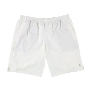 SOLFIRE Mens Woven Athletic Workout Shorts, White, NWT